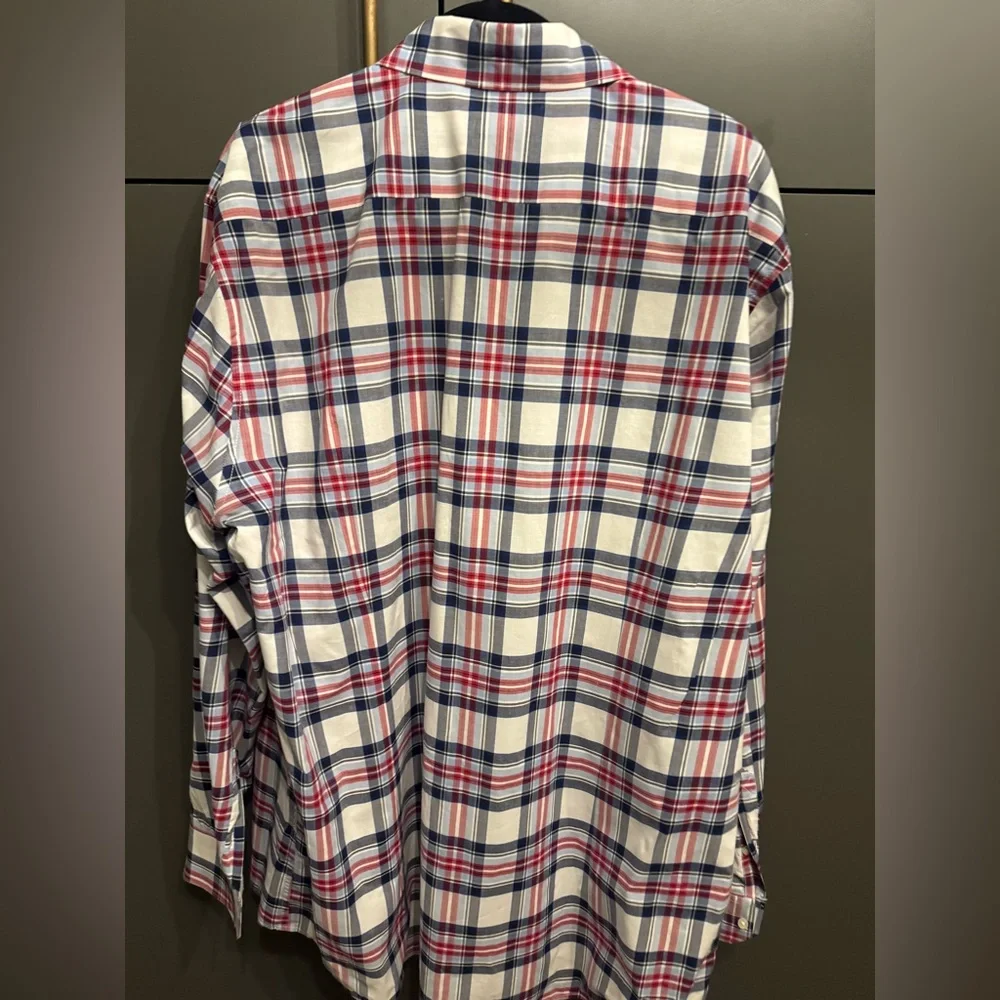 Barbour Highland 6 Tailored Plaid Long Sleeve Button Down Shirt Mens Size XL